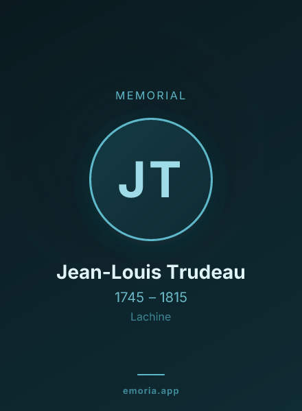 Memorial portrait of Jean-Louis Trudeau
