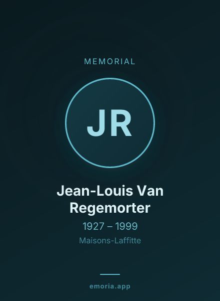 Memorial portrait of Jean-Louis Van Regemorter