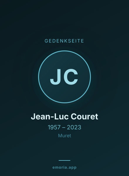 Gedenkportrait von Jean-Luc Couret