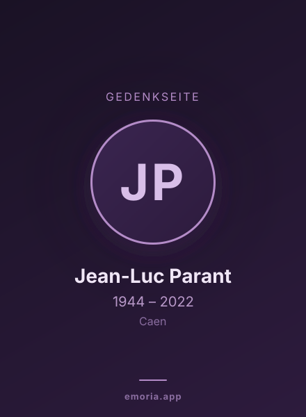 Gedenkportrait von Jean-Luc Parant