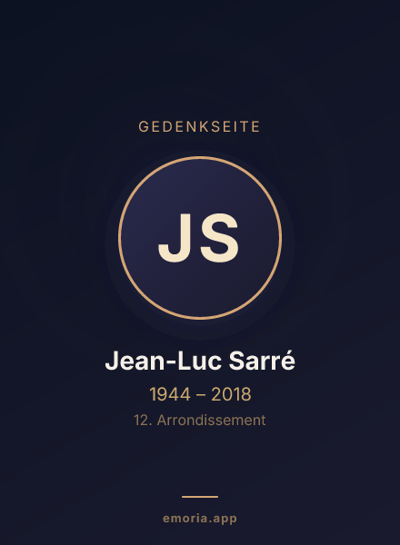 Gedenkportrait von Jean-Luc Sarré