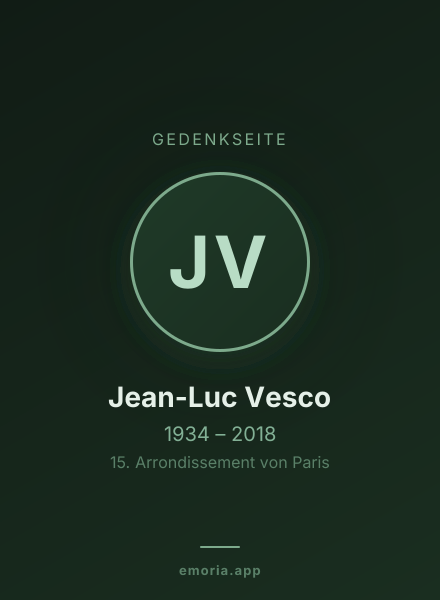 Gedenkportrait von Jean-Luc Vesco