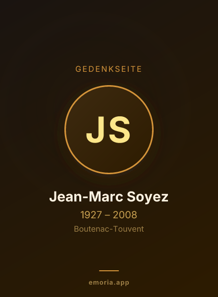 Gedenkportrait von Jean-Marc Soyez