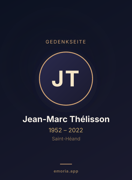 Gedenkportrait von Jean-Marc Thélisson