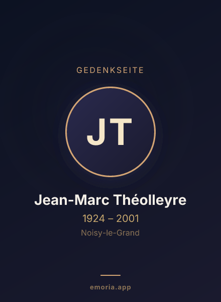 Gedenkportrait von Jean-Marc Théolleyre