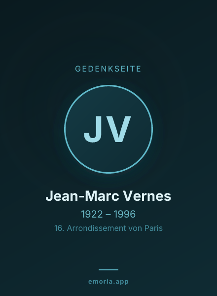 Gedenkportrait von Jean-Marc Vernes