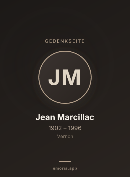 Gedenkportrait von Jean Marcillac