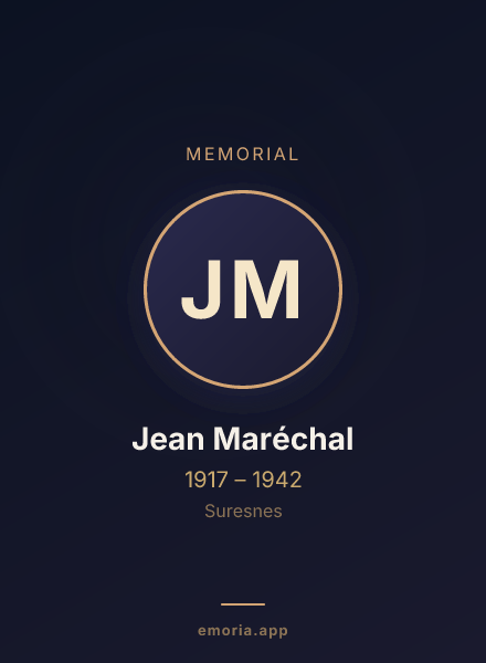 Memorial portrait of Jean Maréchal