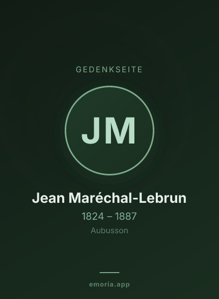 Gedenkportrait von Jean Maréchal-Lebrun