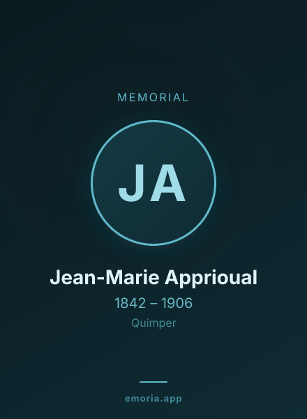 Memorial portrait of Jean-Marie Apprioual