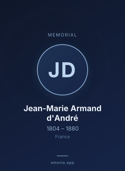 Memorial portrait of Jean-Marie Armand d'André