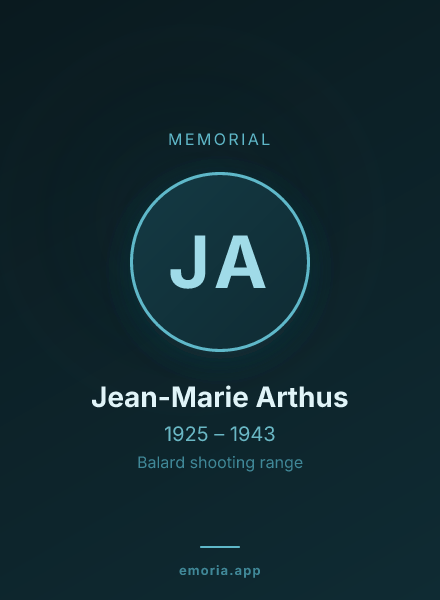 Memorial portrait of Jean-Marie Arthus