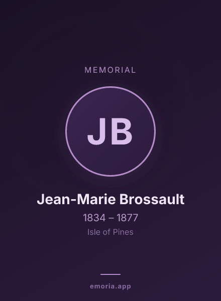 Memorial portrait of Jean-Marie Brossault