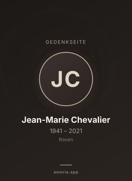 Gedenkportrait von Jean-Marie Chevalier