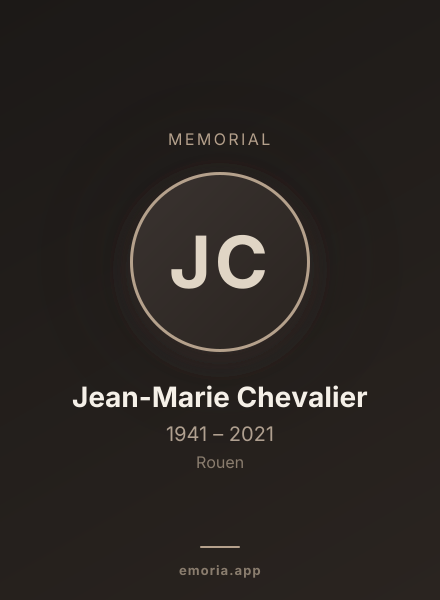 Memorial portrait of Jean-Marie Chevalier