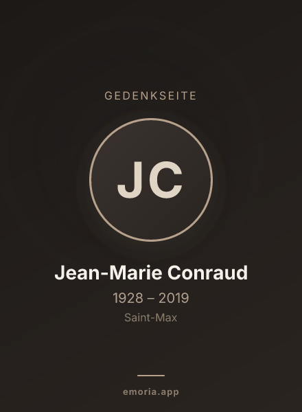 Gedenkportrait von Jean-Marie Conraud