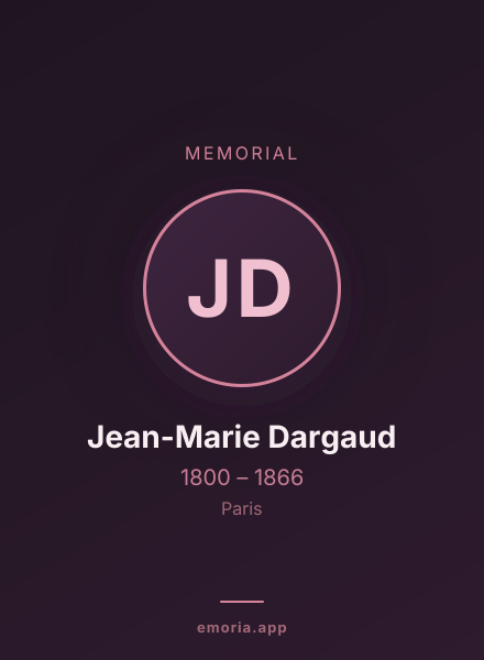 Memorial portrait of Jean-Marie Dargaud