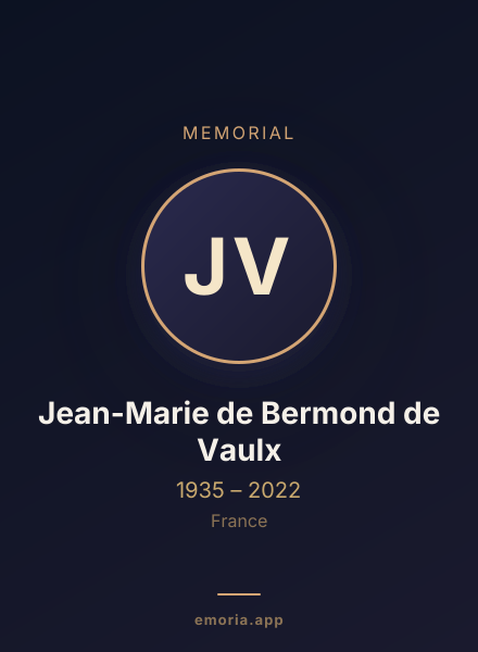 Memorial portrait of Jean-Marie de Bermond de Vaulx
