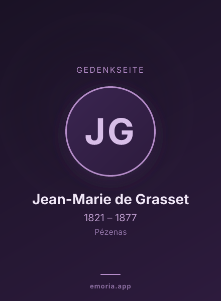 Gedenkportrait von Jean-Marie de Grasset