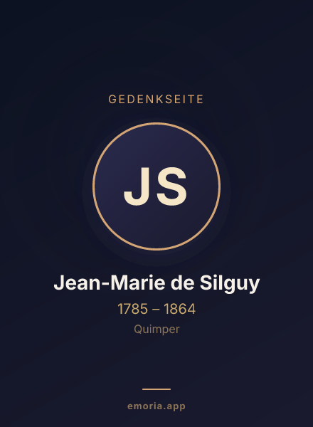 Gedenkportrait von Jean-Marie de Silguy