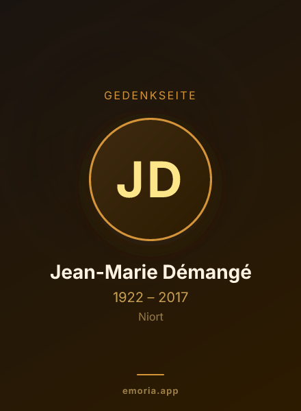 Gedenkportrait von Jean-Marie Démangé