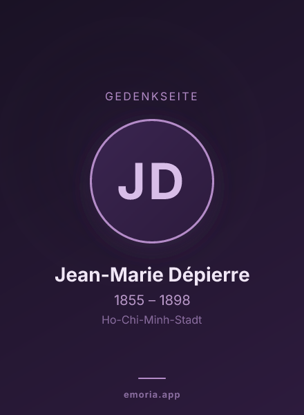 Gedenkportrait von Jean-Marie Dépierre