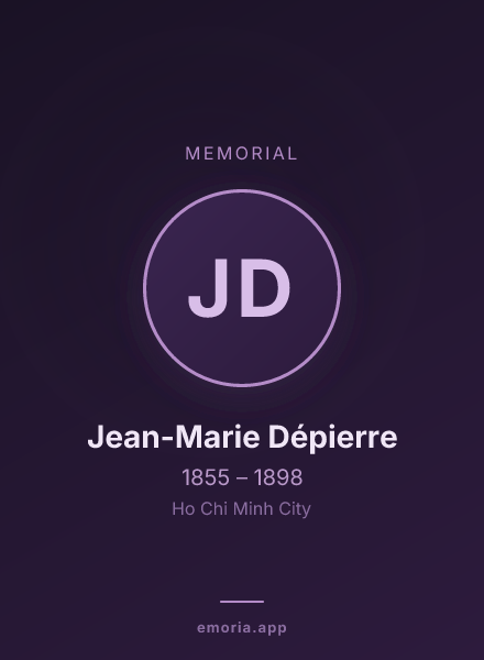 Memorial portrait of Jean-Marie Dépierre