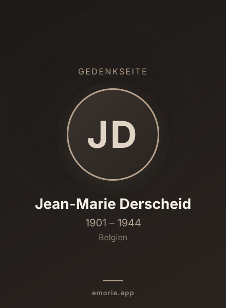 Gedenkportrait von Jean-Marie Derscheid