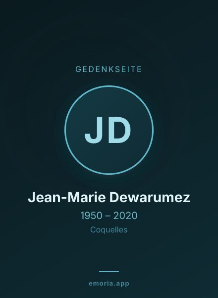 Gedenkportrait von Jean-Marie Dewarumez