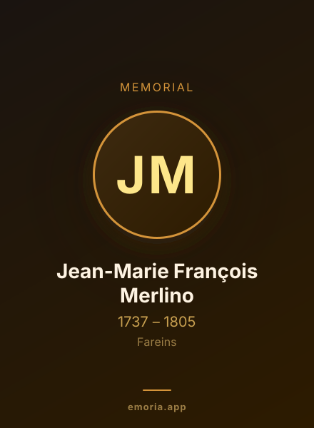 Memorial portrait of Jean-Marie François Merlino