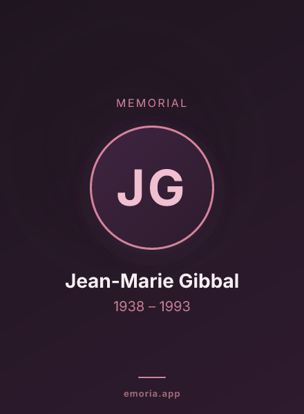 Memorial portrait of Jean-Marie Gibbal