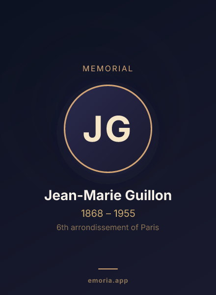 Memorial portrait of Jean-Marie Guillon