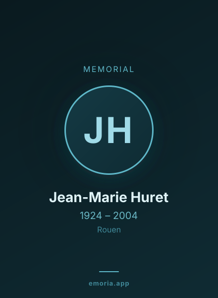 Memorial portrait of Jean-Marie Huret