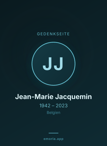 Gedenkportrait von Jean-Marie Jacquemin
