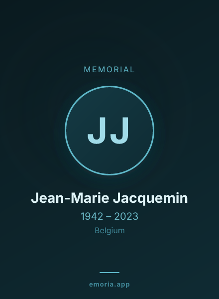 Memorial portrait of Jean-Marie Jacquemin