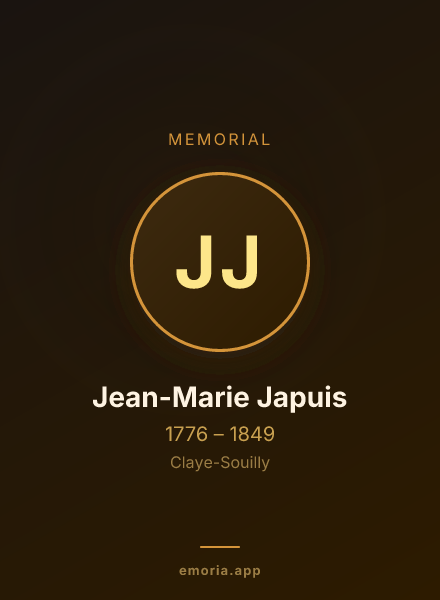Memorial portrait of Jean-Marie Japuis