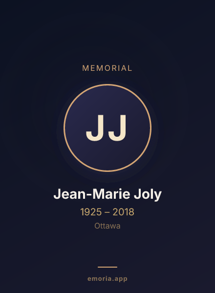 Memorial portrait of Jean-Marie Joly