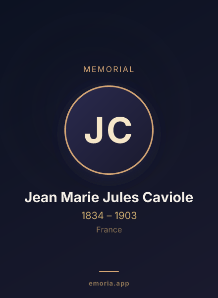 Memorial portrait of Jean Marie Jules Caviole
