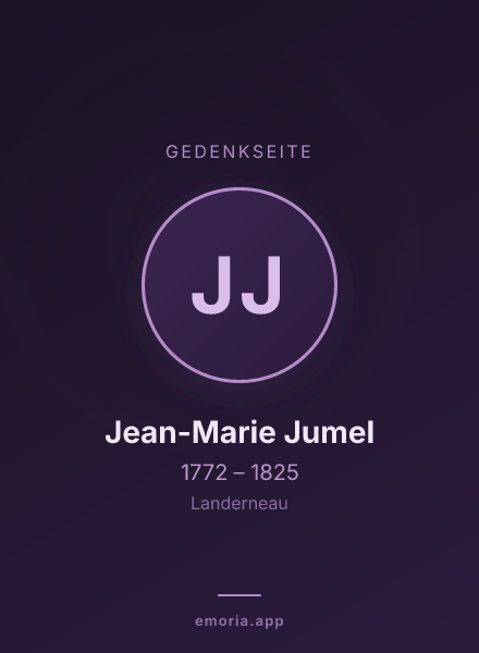 Gedenkportrait von Jean-Marie Jumel