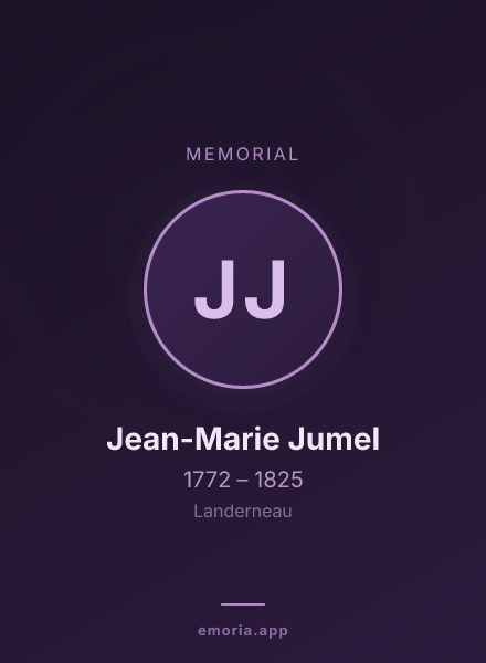 Memorial portrait of Jean-Marie Jumel