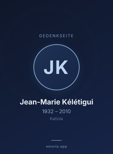 Gedenkportrait von Jean-Marie Kélétigui