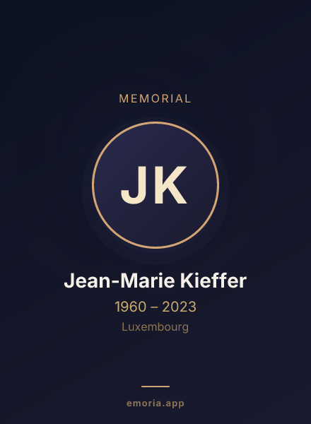 Memorial portrait of Jean-Marie Kieffer