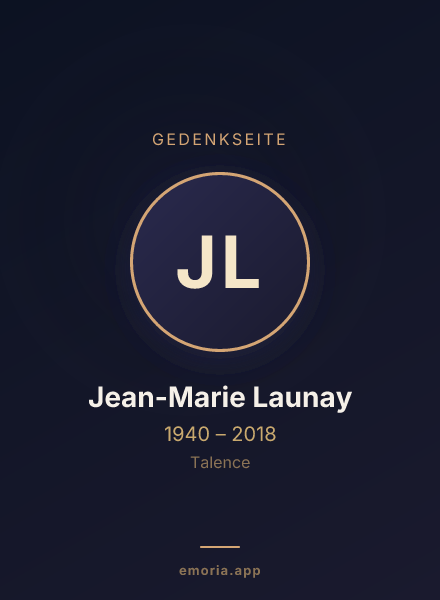 Gedenkportrait von Jean-Marie Launay