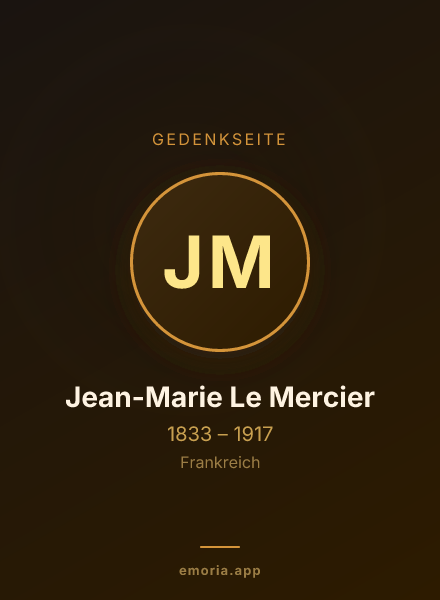 Gedenkportrait von Jean-Marie Le Mercier