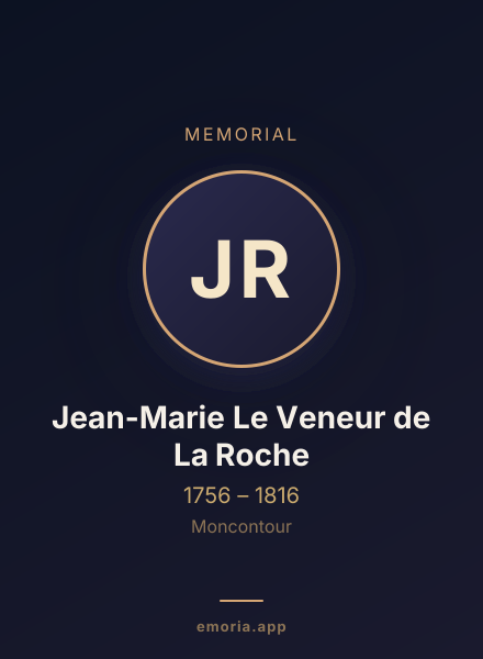 Memorial portrait of Jean-Marie Le Veneur de La Roche