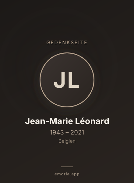 Gedenkportrait von Jean-Marie Léonard