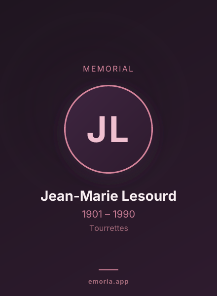 Memorial portrait of Jean-Marie Lesourd