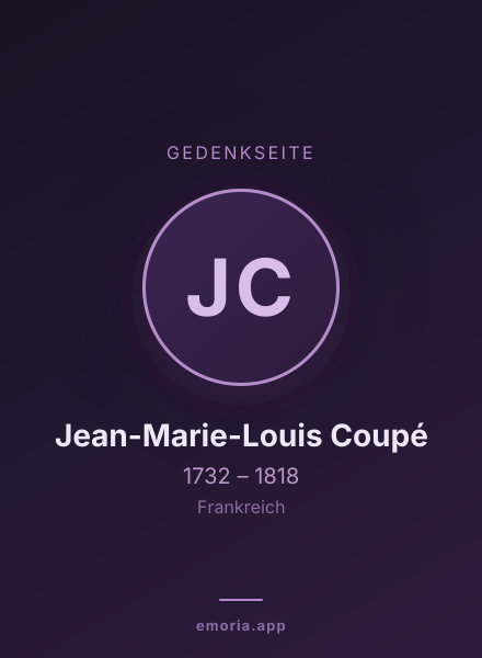 Gedenkportrait von Jean-Marie-Louis Coupé