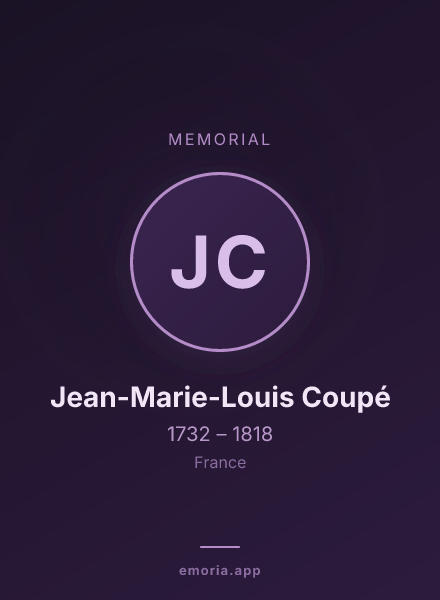 Memorial portrait of Jean-Marie-Louis Coupé