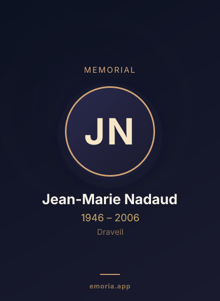 Memorial portrait of Jean-Marie Nadaud